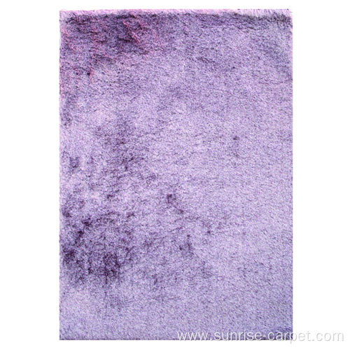 Thin Polyester Shaggy Rug with Long pile mix color